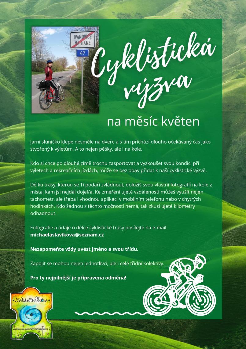 Cyklistická výzva - pokyny (viz přiložené PDF)