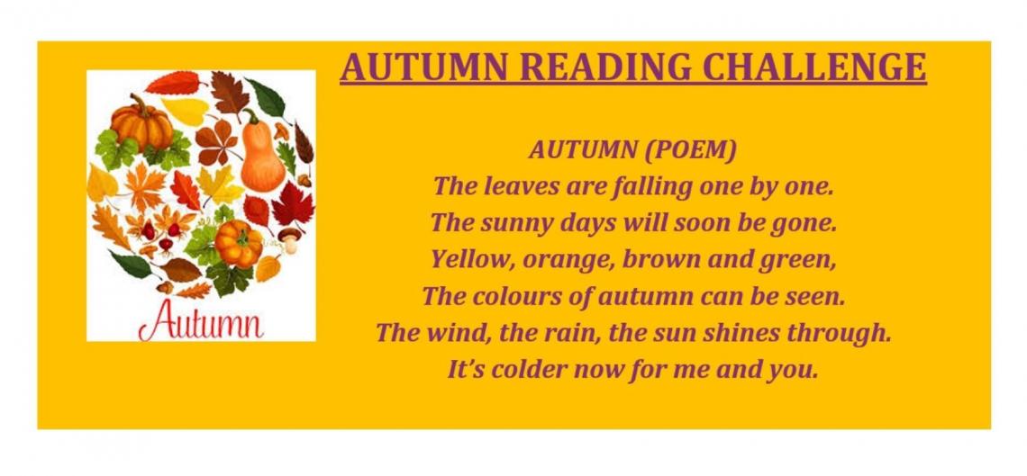 Autum reading challenge