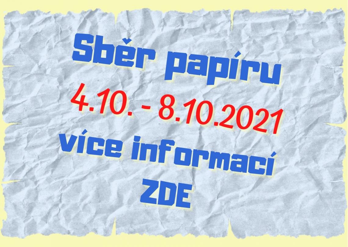 Sběr papíru, více informací zde