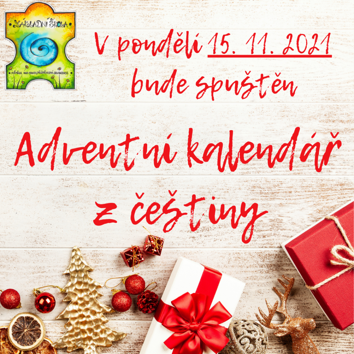 Adventní kalendář z češtiny - od 15.11.