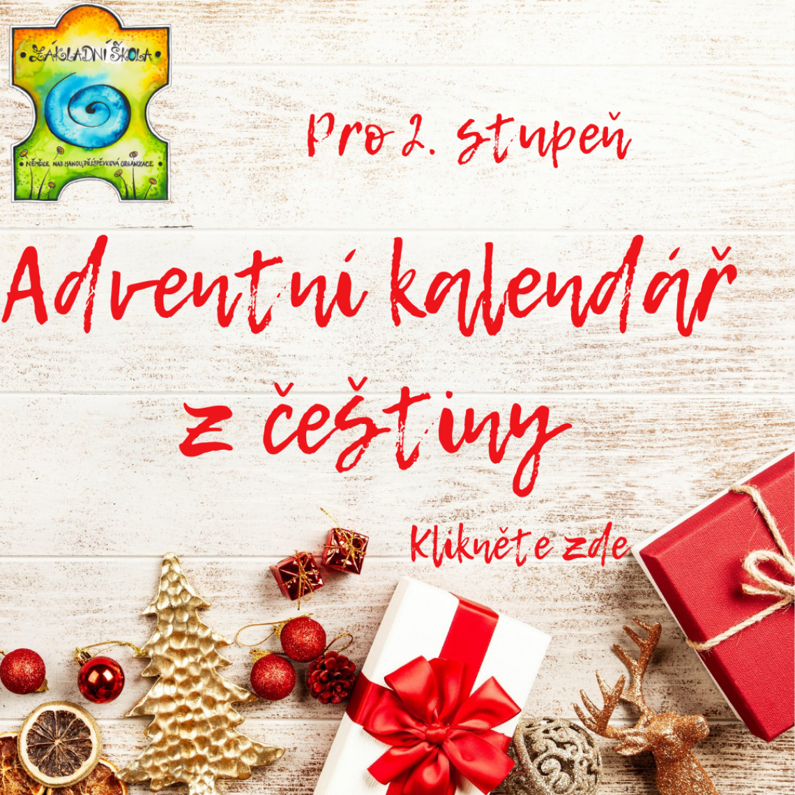 Adventní kalendář z češtiny