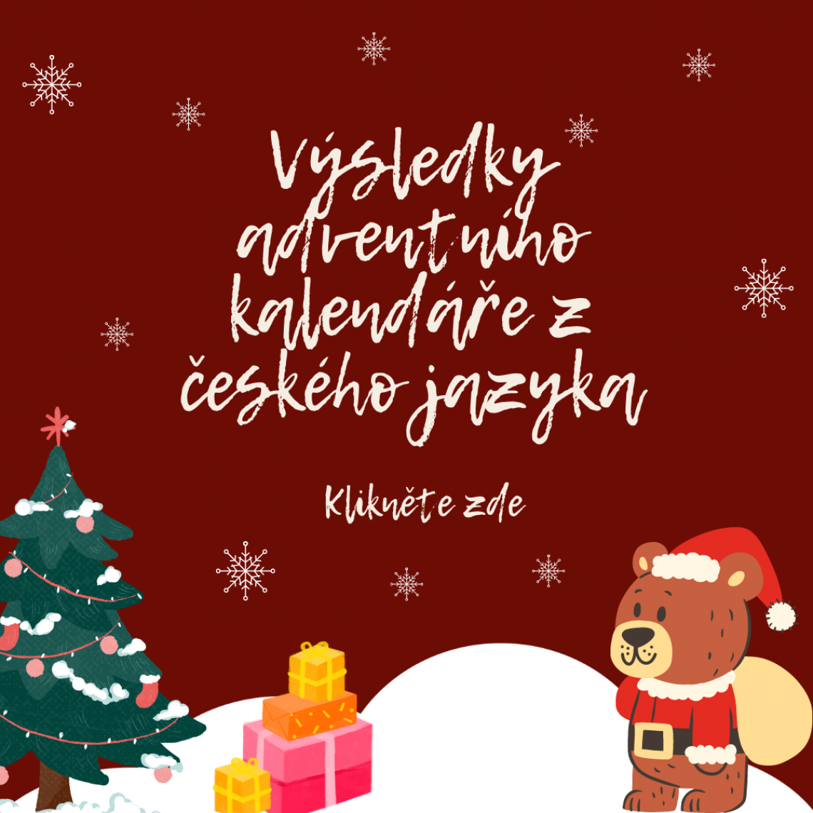 Vyhodnocení adventního kalendáře z českého jazyka 