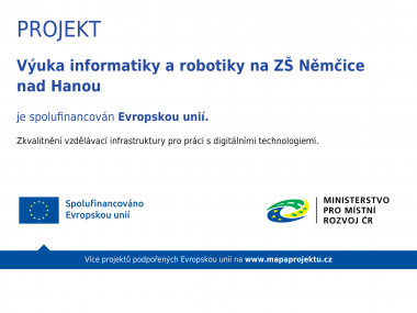 Výuka informatiky a robotiky na ZŠ Němčice nad Hanou